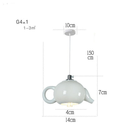 ChandelierDecor - Modern Tea Cup Teapot Crockery Ceramic Led Pendant Lights