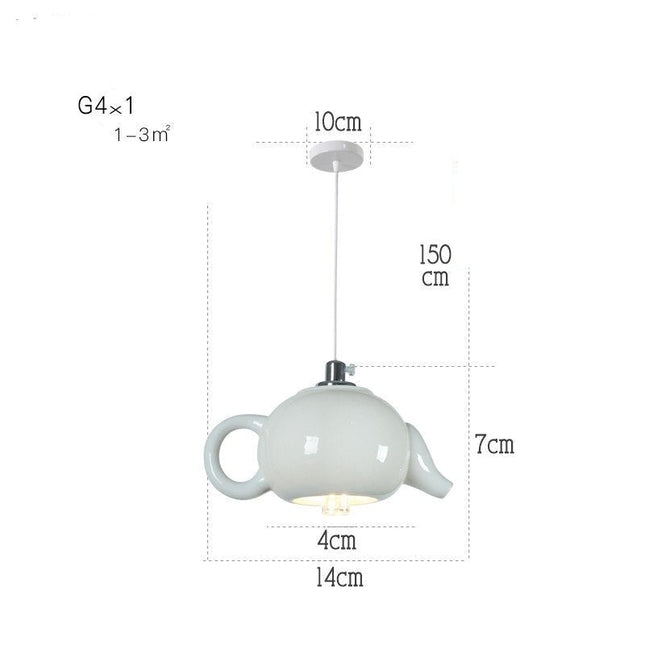 ChandelierDecor - Modern Tea Cup Teapot Crockery Ceramic Led Pendant Lights