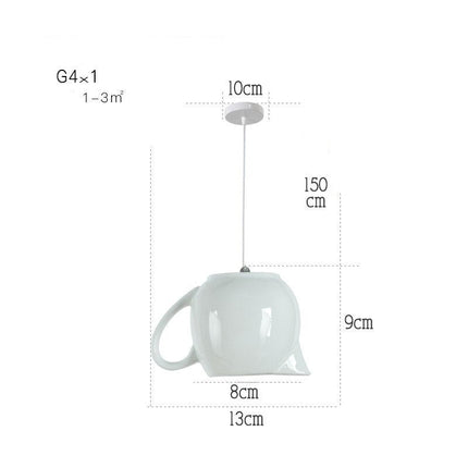 ChandelierDecor - Modern Tea Cup Teapot Crockery Ceramic Led Pendant Lights