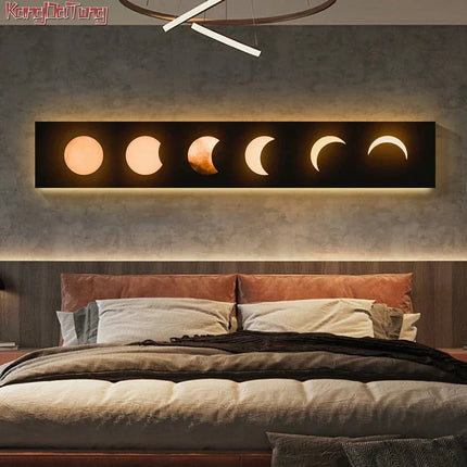 ChandelierDecor - Moon Eclipse LED Wall Lght: Stylish & Energy-Efficient Lighting
