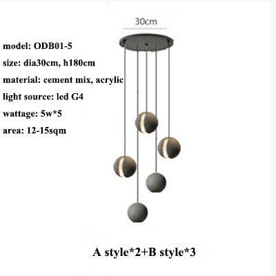 ChandelierDecor - Moon Pendant Light: Illuminate Spaces with Style