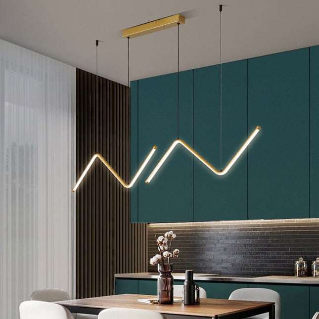 ChandelierDecor - Nordic Pendant Light Art Line LED Hanging Lamp