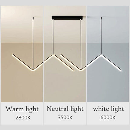 ChandelierDecor - Nordic Pendant Light Art Line LED Hanging Lamp