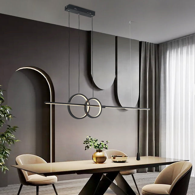 ChandelierDecor - Nordic Simple LED Chandelier for Kitchen Dining Room Hanging Lamp