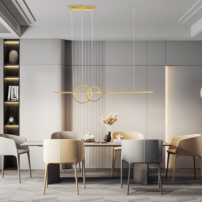 ChandelierDecor - Nordic Simple LED Chandelier for Kitchen Dining Room Hanging Lamp