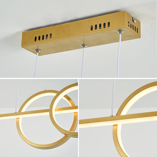 ChandelierDecor - Nordic Simple LED Chandelier for Kitchen Dining Room Hanging Lamp