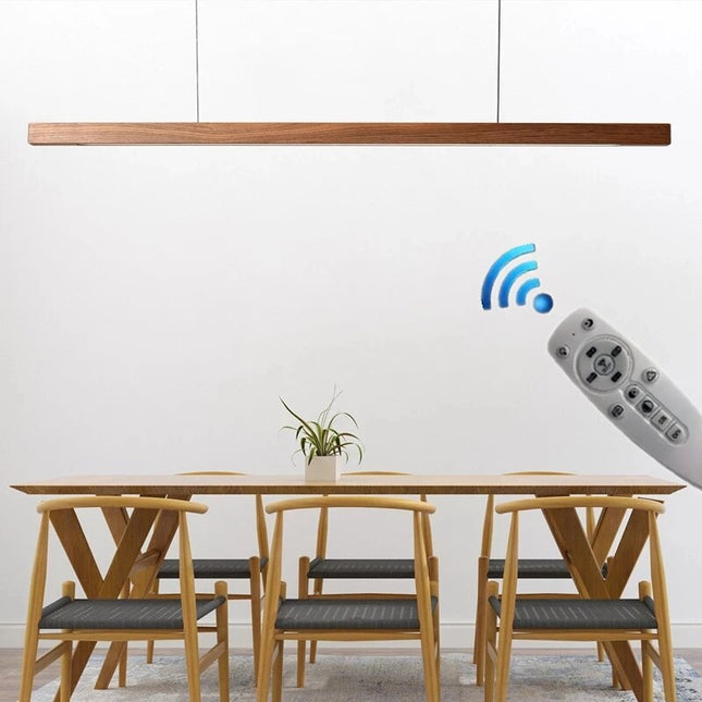 ChandelierDecor - Oak Wood Ceiling Bar Wooden LED Pendant Light