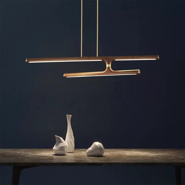 ChandelierDecor - Oak Wood Kitchen Island LED Light Bar