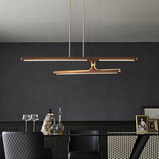 ChandelierDecor - Oak Wood Kitchen Island LED Light Bar