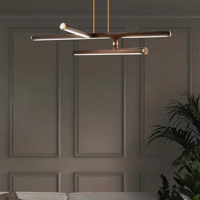ChandelierDecor - Oak Wood Kitchen Island LED Light Bar
