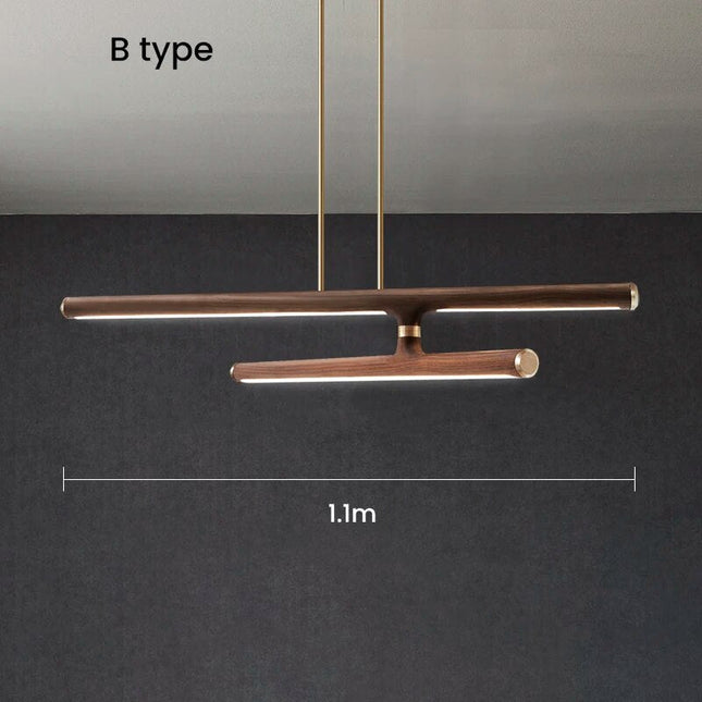 ChandelierDecor - Oak Wood Kitchen Island LED Light Bar