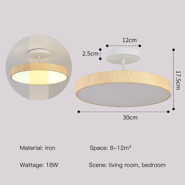 ChandelierDecor - Oak Wood Pendant Ceiling Light