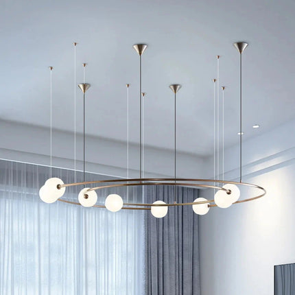ChandelierDecor - Orbit Glass Ball LED Pendant Chandelier