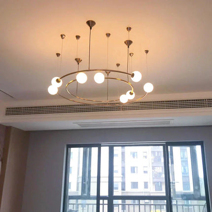 ChandelierDecor - Orbit Glass Ball LED Pendant Chandelier