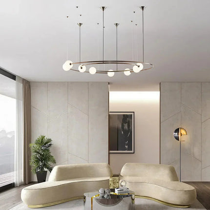 ChandelierDecor - Orbit Glass Ball LED Pendant Chandelier
