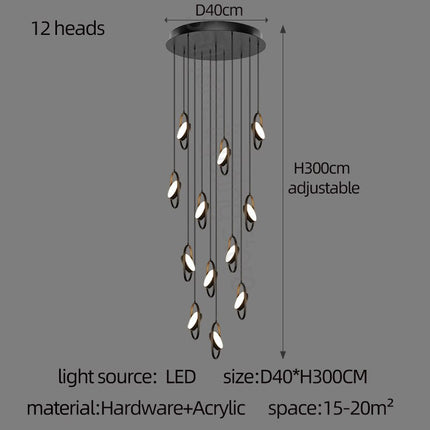 ChandelierDecor - Oval Ring Pendant Chandelier - Exquisite Lighting Fixture