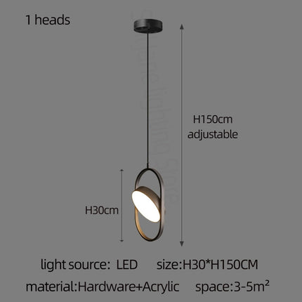 ChandelierDecor - Oval Ring Pendant Chandelier - Exquisite Lighting Fixture