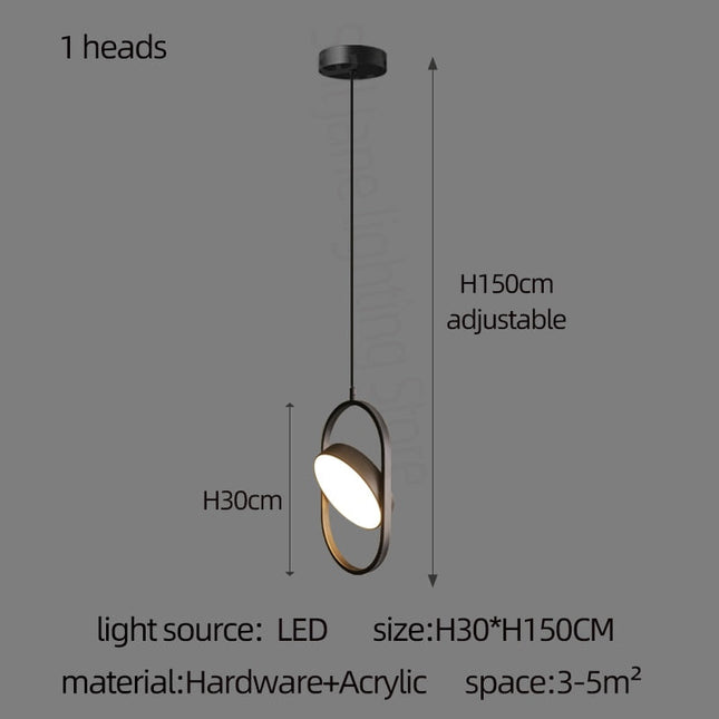 ChandelierDecor - Oval Ring Pendant Chandelier - Exquisite Lighting Fixture
