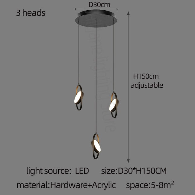 ChandelierDecor - Oval Ring Pendant Chandelier - Exquisite Lighting Fixture