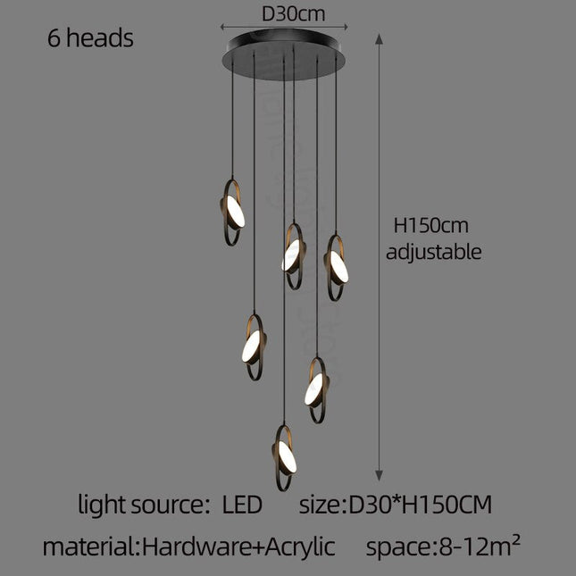 ChandelierDecor - Oval Ring Pendant Chandelier - Exquisite Lighting Fixture