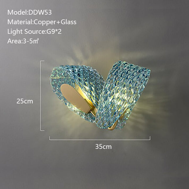 ChandelierDecor - Peacock Blue Glass Chandelier: Stunning Lighting Fixtures