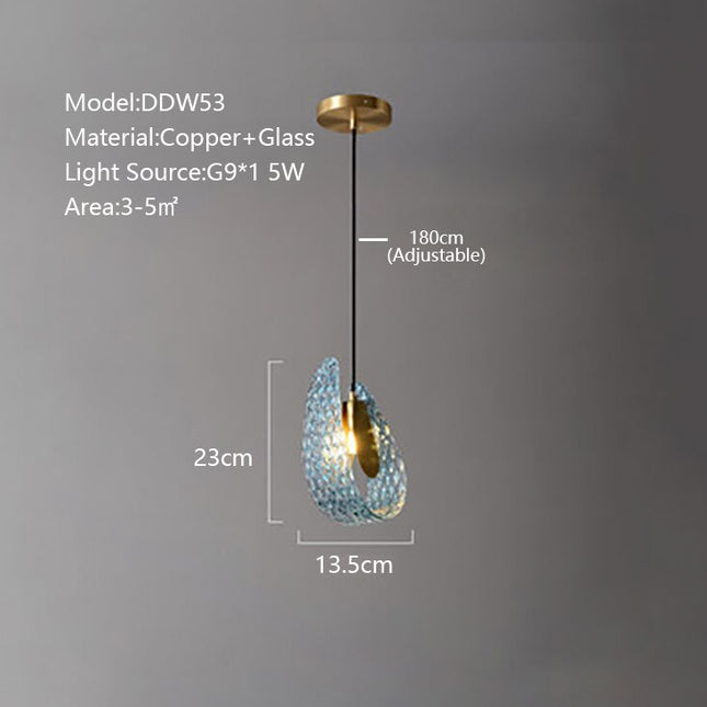 ChandelierDecor - Peacock Blue Glass Chandelier: Stunning Lighting Fixtures