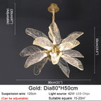 Diamètre - 80cm (Or) / Lumière chaude