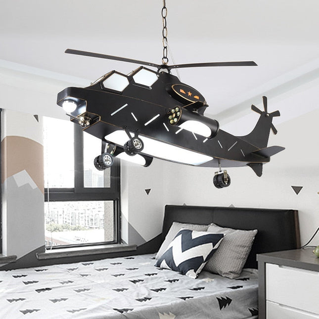 ChandelierDecor - Plane Helicopter Pendant Light - Unique Aircraft Design