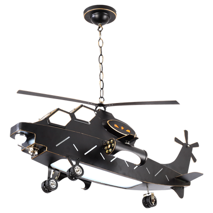 ChandelierDecor - Plane Helicopter Pendant Light - Unique Aircraft Design