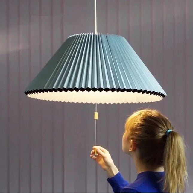 ChandelierDecor - Pleated Fabric Pendant Umbrella Hanging Light