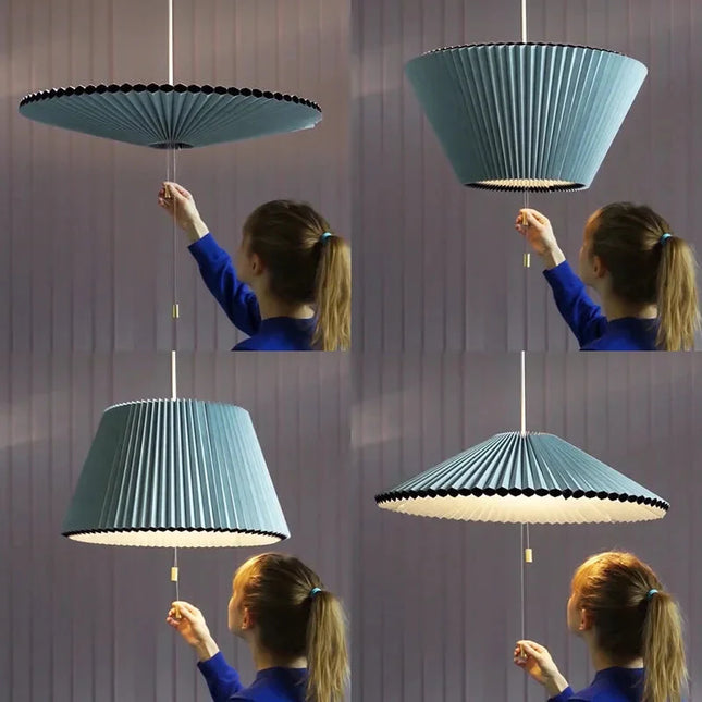 ChandelierDecor - Pleated Fabric Pendant Umbrella Hanging Light