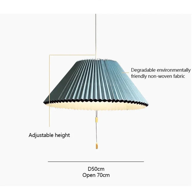 ChandelierDecor - Pleated Fabric Pendant Umbrella Hanging Light