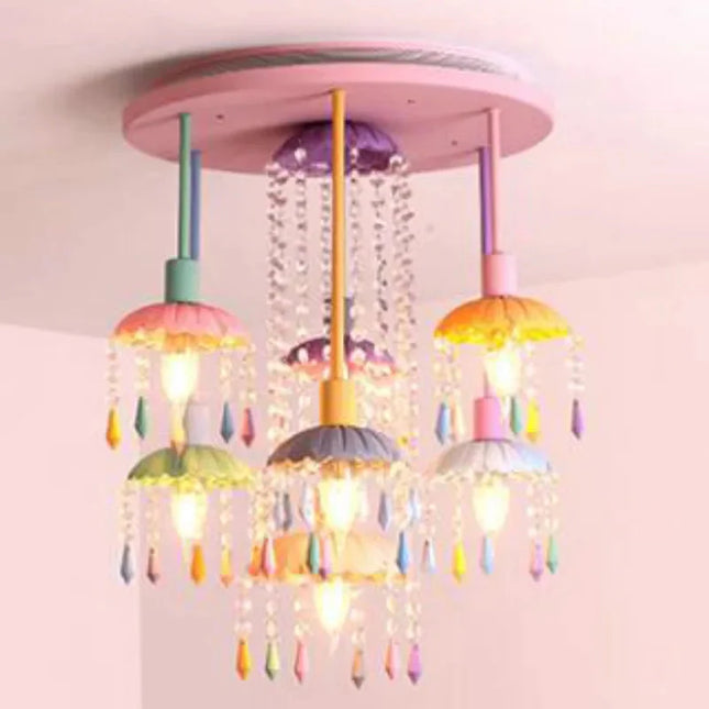 ChandelierDecor - Pony Merry Go Round Pink Ceiling Light