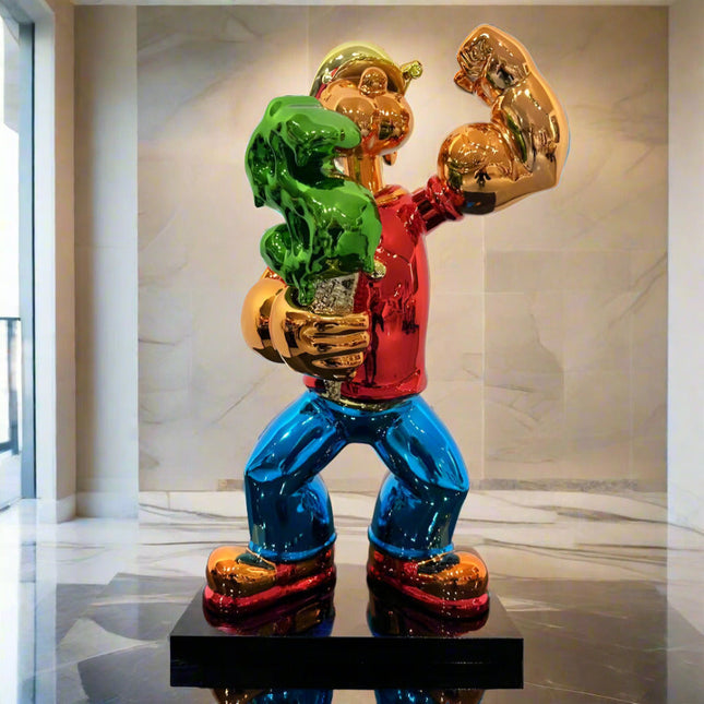 ChandelierDecor - Popoye The Sailor Man Fiber Glass Statue 5ft