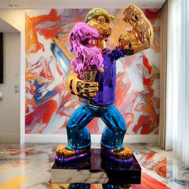 ChandelierDecor - Popoye The Sailor Man Fiber Glass Statue 5ft