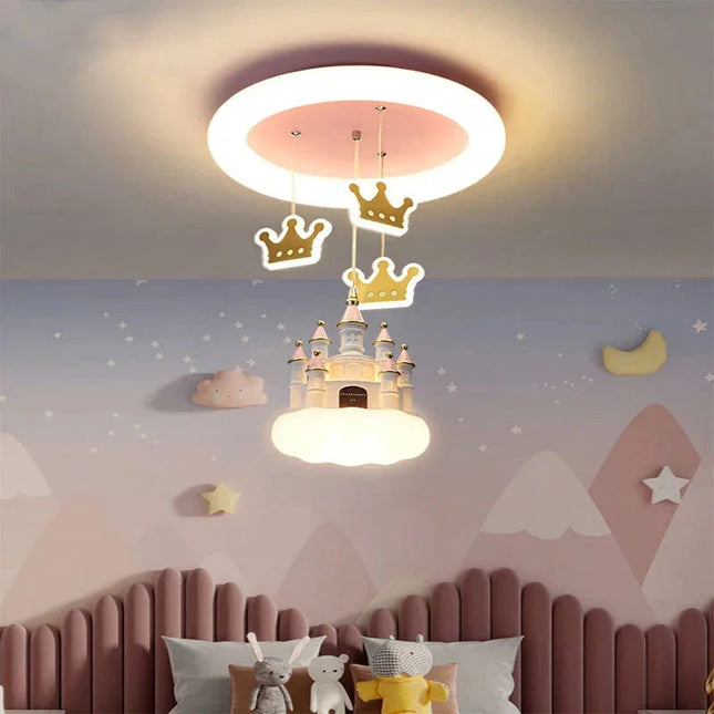 ChandelierDecor - Princess Castle Crown Ceiling Light