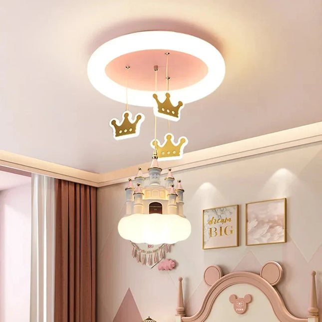 ChandelierDecor - Princess Castle Crown Ceiling Light