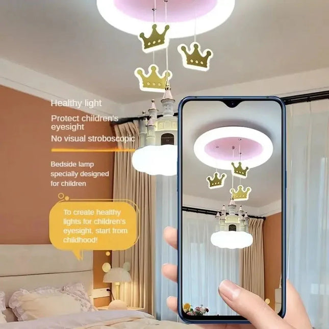 ChandelierDecor - Princess Castle Crown Ceiling Light