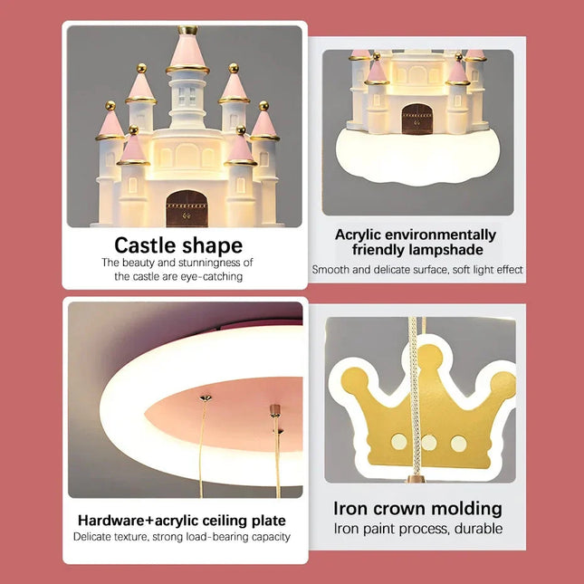 ChandelierDecor - Princess Castle Crown Ceiling Light