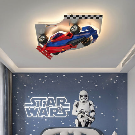 ChandelierDecor - Racing Car Hanging Light - Art Deco Lighting for Kids Room