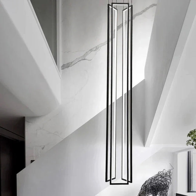 ChandelierDecor - Rectangular Pendants Staircase Chandelier Lighting