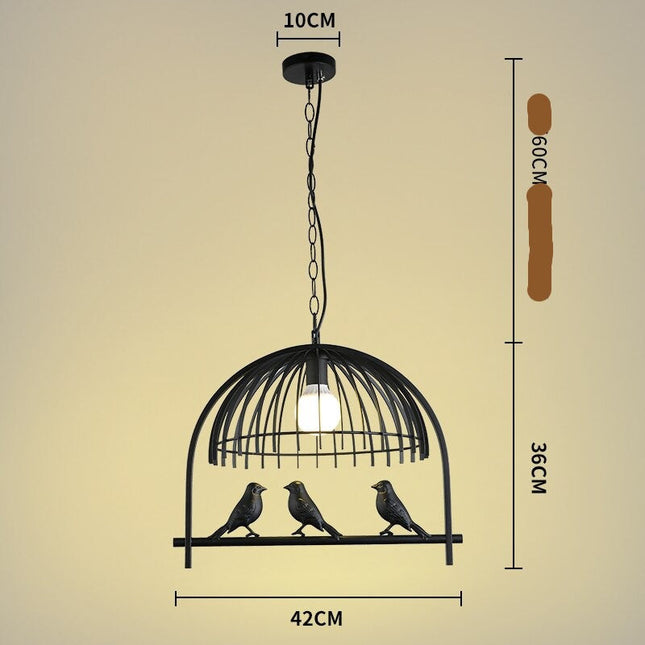 ChandelierDecor - Resin Iron Bird Cage Chandelier