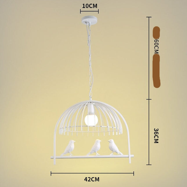 ChandelierDecor - Resin Iron Bird Cage Chandelier