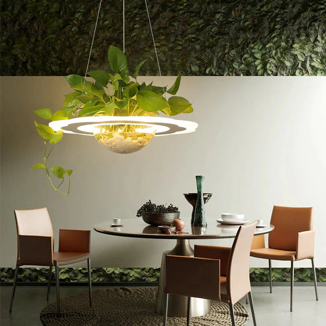 ChandelierDecor - Ring Plant Pendant Lustre Planet Light