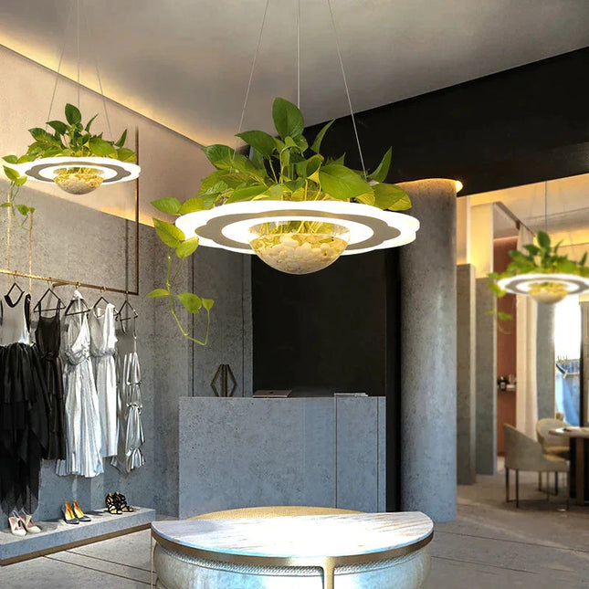 ChandelierDecor - Ring Plant Pendant Lustre Planet Light
