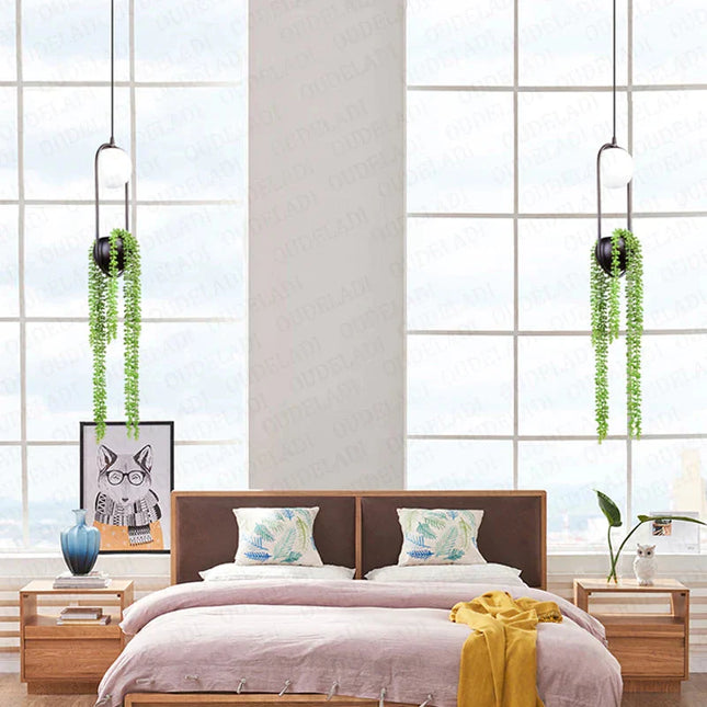 ChandelierDecor - Ring Plant Pot Hanging Lamp - Floral Decor