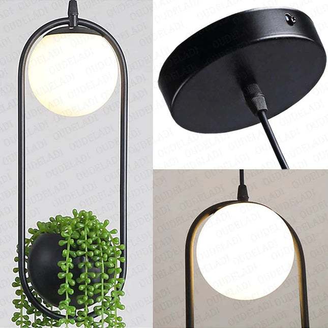 ChandelierDecor - Ring Plant Pot Hanging Lamp - Floral Decor