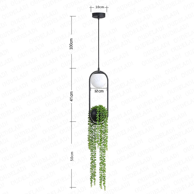 ChandelierDecor - Ring Plant Pot Hanging Lamp - Floral Decor