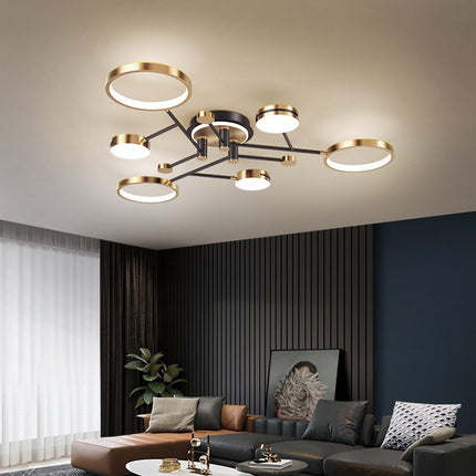 ChandelierDecor - Rings Chandelier: Illuminate Your Space with Style