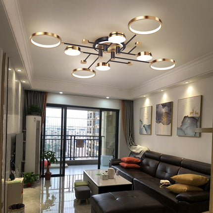 ChandelierDecor - Rings Chandelier: Illuminate Your Space with Style